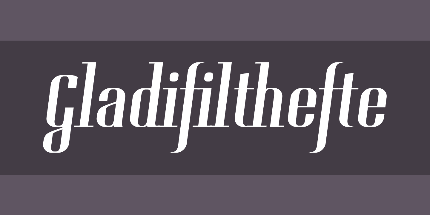 Gladifilthefte